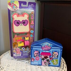 NWT! Polly Pocket and Littlest Pet Shop Toy Set